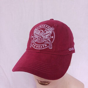 Liberty or Death Baseball Cap Leather Adjustable Strap
